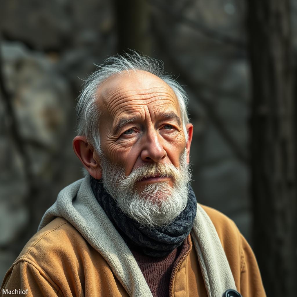 Человек бежит на фоне природы.
